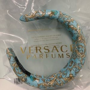 Versace Fragrance Dylan Turquoise Blue Headband GWP ITALY NEW IN PACKAGE